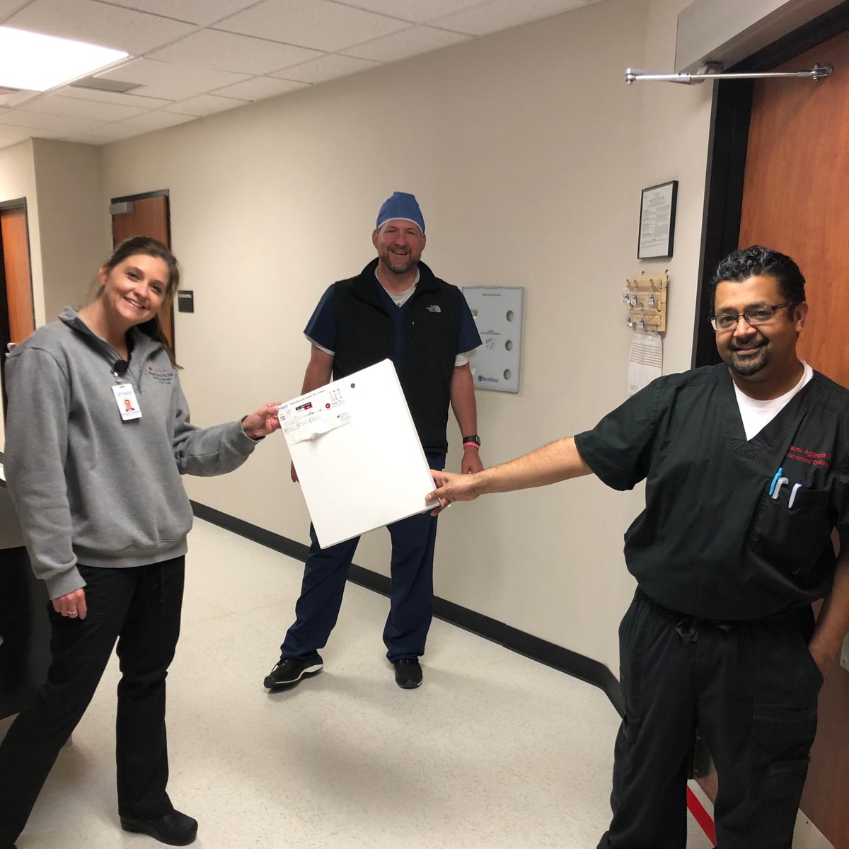 IntactVascular's tweet photo. Congratulations to Dr. Aggarwala and the team @pulse_physician for being the first in Houston and South Texas to adopt the Tack® (4F) implant  - the first ever vascular implant FDA approved for BTK post-PTA dissection repair. #oPTA #TackItUp #savelimbs #CLI #CLIfighters https://t.co/2lBbipEvZU