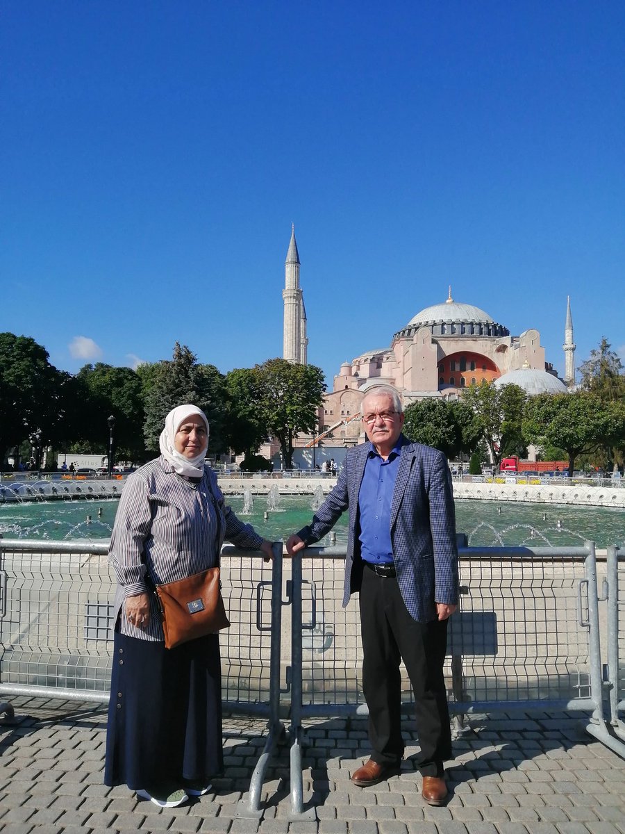 Açılış arifesinde Ayasofya Camiindeyiz... Rabbim açanlardan ve açılmasına vesile olanlardan razı olsun.