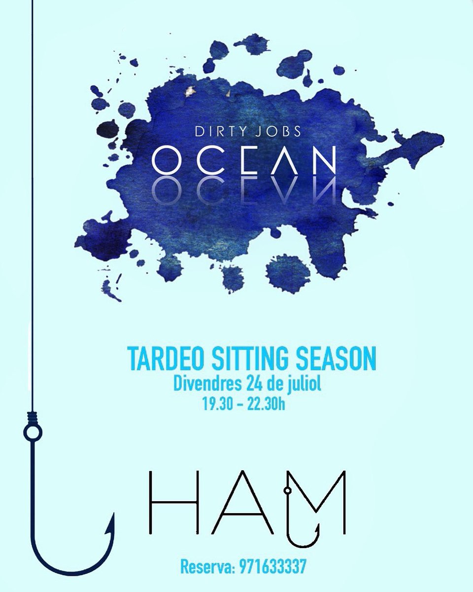 Dirtysoficial's tweet image. .👉Demà serem a la reopertura de @ham_restaurant amb DIRTYJOBS㊗️🙌 edició “sitting” tardeo🌅🌿! 
.
.👉Vos esperam a partir de les 19.30 amb la millor música comercial del moment!!🤘.
.
.👉Recomanam reservar al teléfon del cartell!
.
.DIRTYJOBS㊗️🙌.