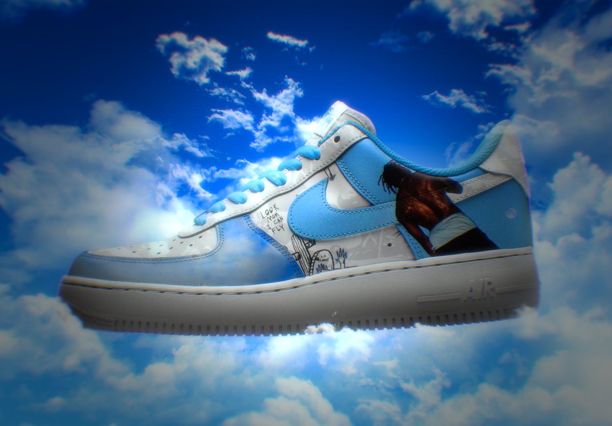 lil skies custom air force 1