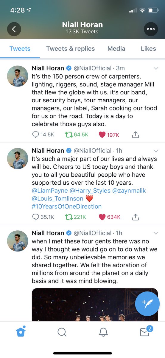 1DVoteSpree's tweet photo. It makes me happy how much Niall is tweeting and how he is actually doing his best to engage us in this day, he is actually so sweet. Reply with “THANK YOU NIALL” if you appreciate all that he’s doing 🥺 #10YearsOfOneDirection #10YearsOf1D https://t.co/ZpKwwZvmEi