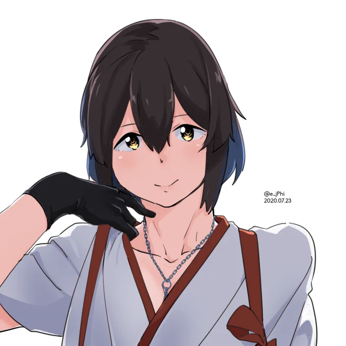 ショート赤城
#艦これ版深夜の真剣お絵描き60分一本勝負
#艦これ版真剣お絵描き60分一本勝負_20200723 