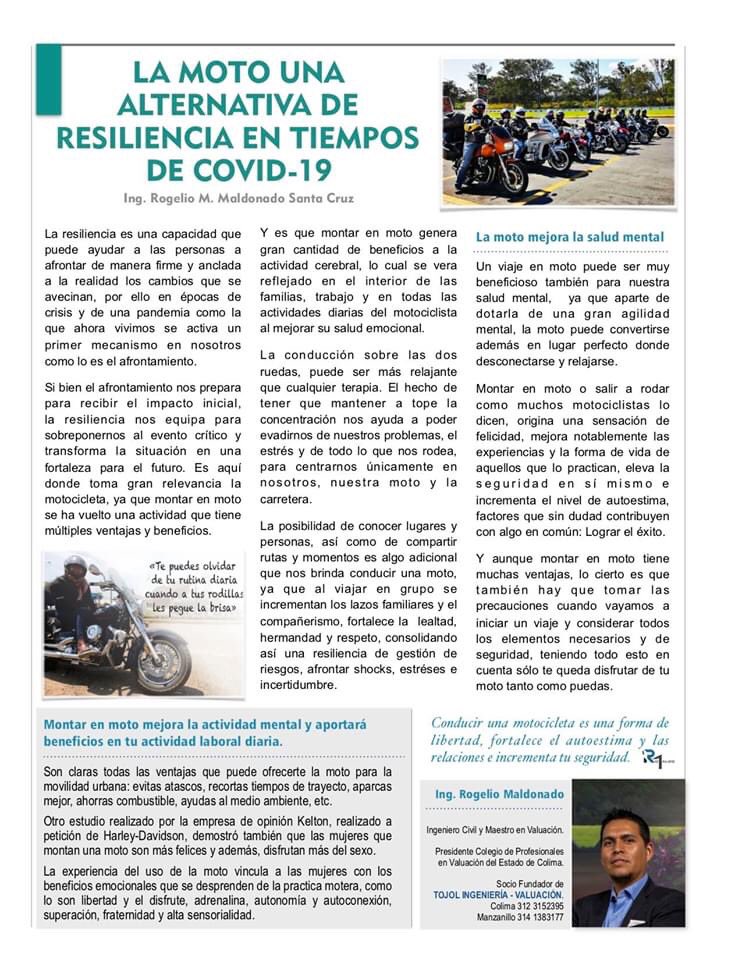 IngRoMaldo's tweet photo. Le comparto la portada de la 5ta. Edición de la Revista Somos Bikers y les invito a leer el articulo LA MOTO UNA ALTERNATIVA DE RESILIENCIA EN TIEMPOS DE COVID 19
Disfruta de la Revista Digital en el siguiente link 👉👉👉https://t.co/hj4w4PilxI
#RevistaSomosBikers #Romaldo #Tojol https://t.co/en6KqMMMvf