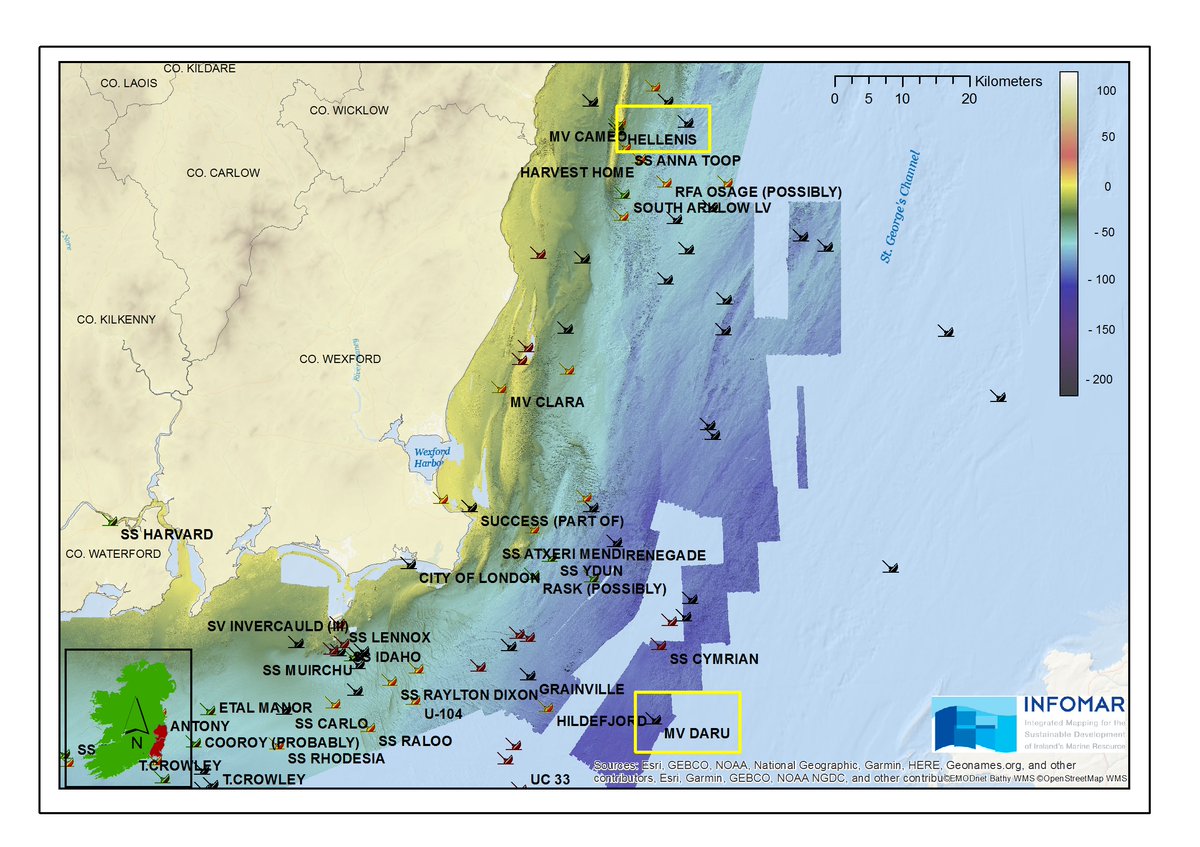 followtheboats's tweet photo. #OnThisDay 1869
The Hellenis steamship ran aground and was wrecked on the #ArklowBank #Wicklow.
Check out the #INFOMAR wreck report here ➜ https://t.co/uNwrJQDUrX
#Shipwreck #Seabedmapping
@Dept_ECC @GeolSurvIE @MarineInst https://t.co/t5uG4mPUoq