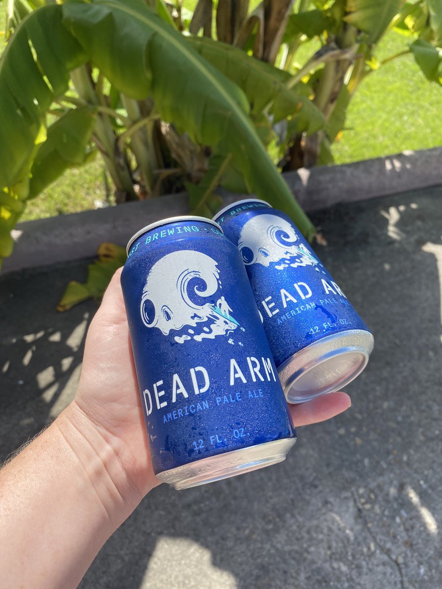We are open today 4-7 with Big Boned BBQ and Friday 7/24; 4-7. Closed Saturday. 🌊 🌊 🌊 🌊 🌊 🌊 🌊 🌊 🌊 🌊 🌊 🌊 🌊 🌊 We are continuing outside only and ask that you please keep distancing, especially while at the register.
Newly canned Dead Arm is out today as well. 🍻