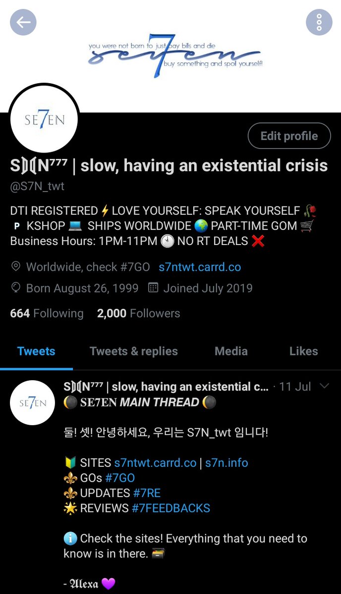 kkk07_twt's tweet photo. #7GA | 2K FF CELEBRATORY GIVEAWAY! 🎉
TO JOIN:
- rt&fav this tweet & mbf @S7N_twt 🥰
- how's your day? 🧚🏻♀️
- what is/are the thing(s) that you love most about Earth? 🌏
- fave emoji & mention moots! 💜
🎈PRIZE: 🤑🤑🤑
🎈ENDS: ANYTIME!! 🤯 https://t.co/irb8BG3Pj9