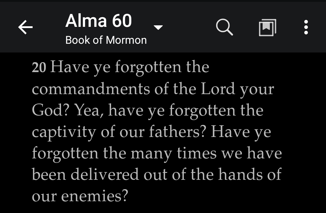 It's important to note too that we are taught to remember not only the heartwarming successes but also the failures, and the results of not following the Lord. Additionally, there are several times the scriptures identify not remembering these things as a symptom of wickedness.