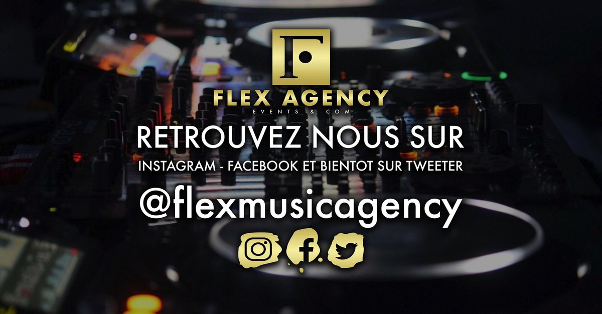 sonolightevents's tweet photo. Retrouvez nous sur FLEX AGENCY
@flexmusicagency https://t.co/cYbWS1suaH