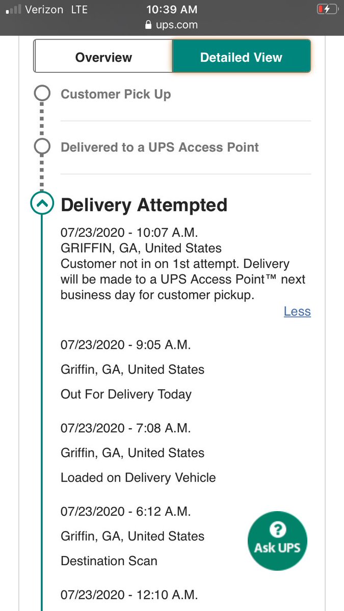 MattmanMcDaniel's tweet photo. @UPSHelp what’s this? I have a video doorbell, and I was up all morning. This driver NEVER even knocked on the door...now I can’t get this package til tomorrow??? How fair is that? Someone needs to get out here with this package ASAP! https://t.co/Ws1mv4vZ2V