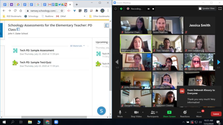 edtechbobby's tweet photo. Thank you to @Mrs_Csengeto, Stephanie Lawley, @DanDeMartino719, @JohnsonInGrade1, &amp; @mrskgomez for sharing their Schoology, Digital Learning, and #edtech expertise with us today. Today is the final day of Week 1 of #RSDSummerPD! @CurriculumRSD @MrKennyEdTech #summerpd #edtech https://t.co/gKCaUIKqOY