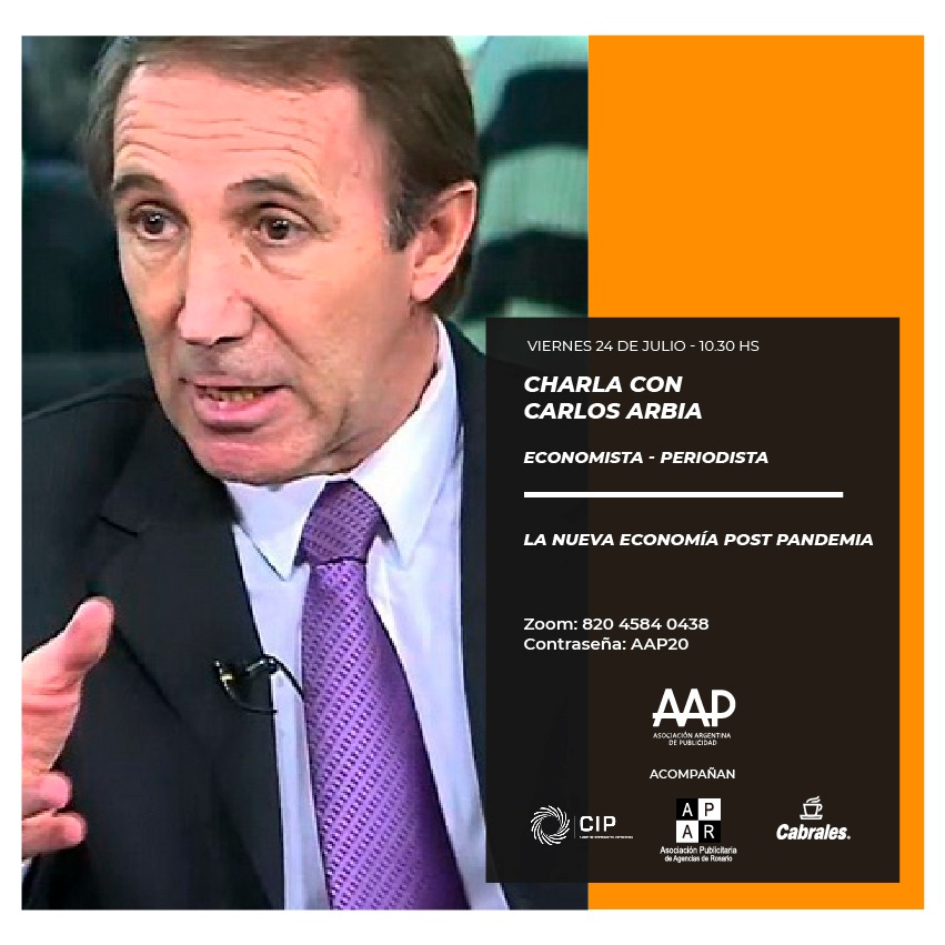 AAP_Info's tweet photo. Mañana a las 10.30 hs charlaremos con Carlos Arbía importante económista y periodista que nos mostrará como se viene la economía y como impactará en nuestra industria.
https://t.co/ve53DQNnDD
ID de reunión: 820 4584 0438
Código de acceso: AAP20 https://t.co/XQeEAAvjww
