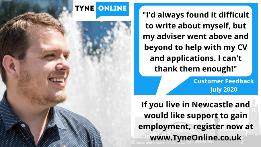 NewcastleFuture's tweet photo. Improve your skills and prepare for employment with Newcastle Futures Tyne Online.
We're delivering free 1-to-1 support for residents in Newcastle Upon Tyne
To register, please visit https://t.co/SmGfWLpHFo
@JCPinNTW
 #StepUpNTW 
#Jobs #Newcastle #NTW #Employment #JobSearch #Work https://t.co/izObghVl4j