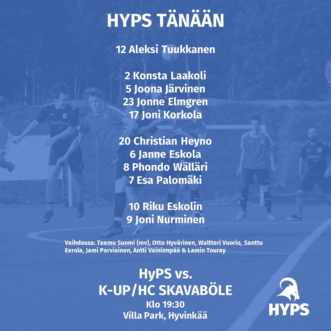 Hyvinkään Palloseura tweet media