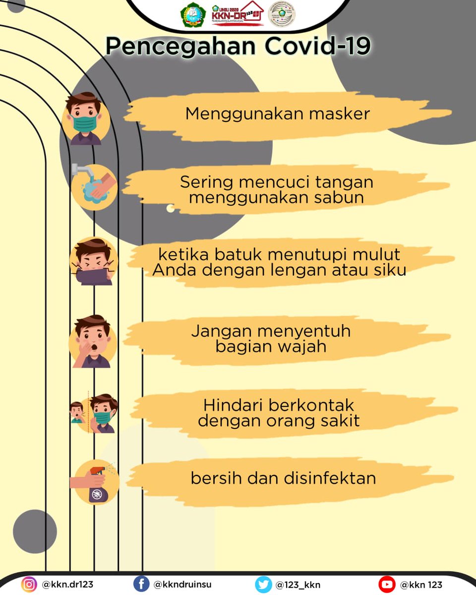 123_kkn's tweet photo. Yuk-yukk jangan lupa diterapkan selalu agar bebas dari paparan Covid-19 โจ
#keepspirit #keepproductive #kkndr #staysafe #stayhealthy
-Repost- https://t.co/a0iVBfyxbC