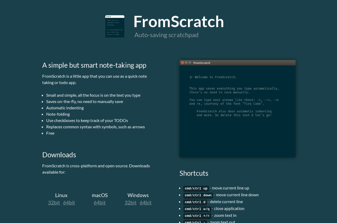madewith_react's tweet photo. FromScratch is a simple auto-saving notes app #madewithreact by @Kilianvalkhof 🙌 - https://t.co/Wj6OeIcQMI https://t.co/zEMUsLc9bm