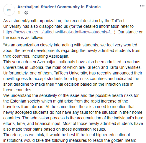 mrkebab1994's tweet photo. Don't let covid-19 to ruin students' dreams :(

#taltechacceptus #estoniastudentadmissions #studyinestonia

https://t.co/05s7DIBFYl…/ https://t.co/KLJoTH6eYk