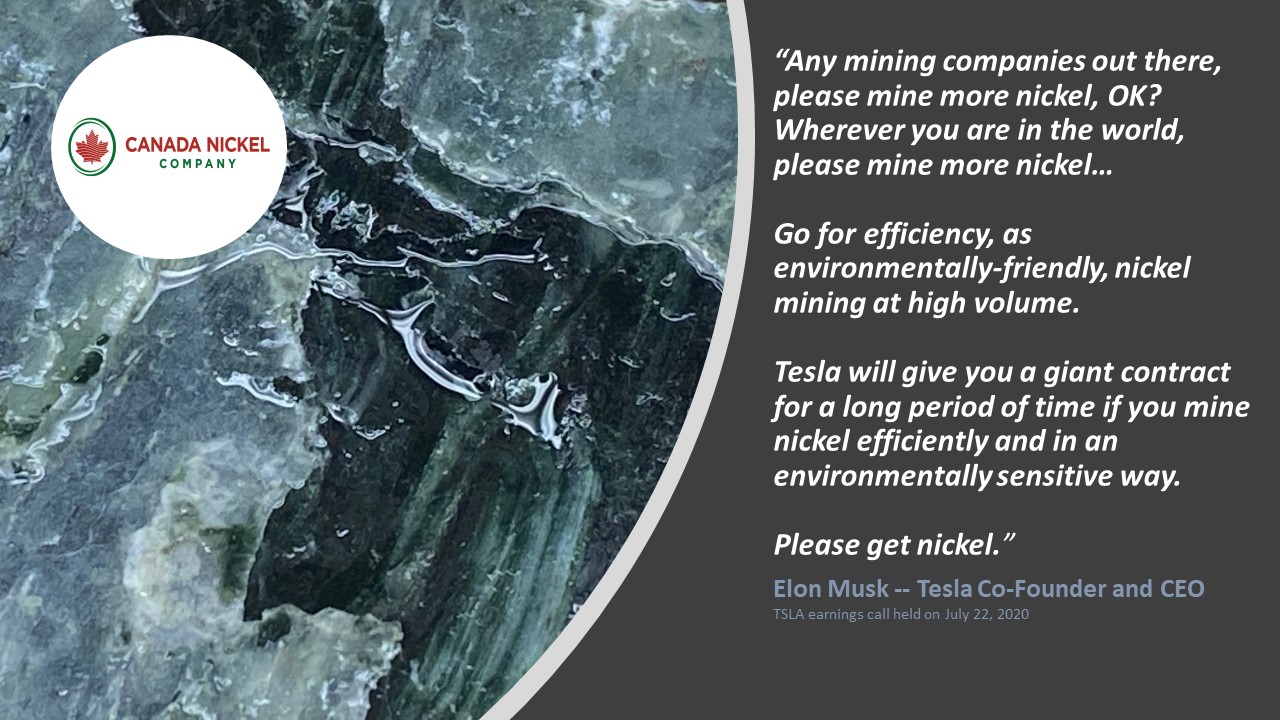 Tesla on sale canadian nickel
