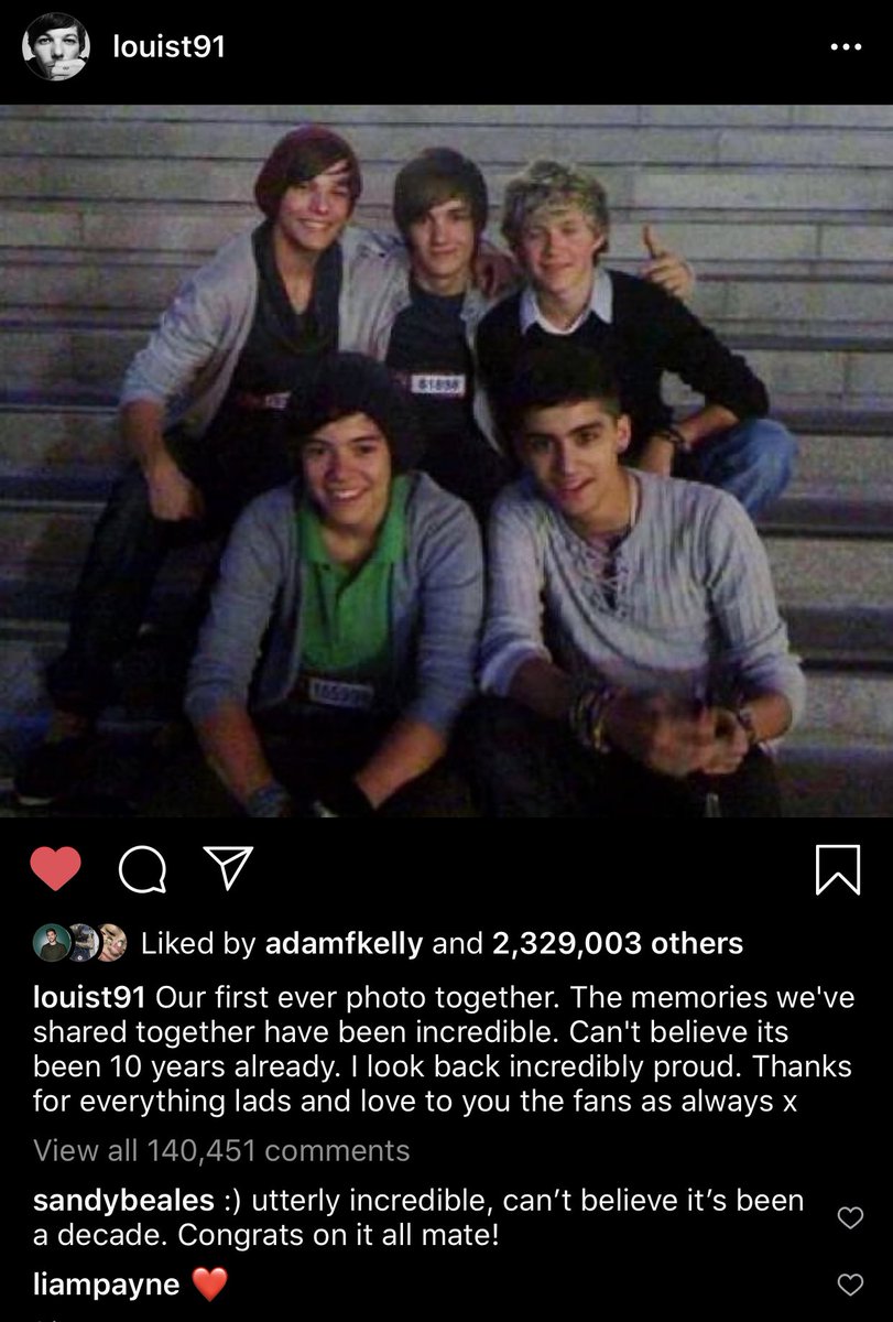 TheZiamNews's tweet photo. #IGActivity | @LiamPayne has commented “❤️” on Niall’s, Louis’ & Harry’s latest Instagram post ❤️ https://t.co/PTx745oxfP