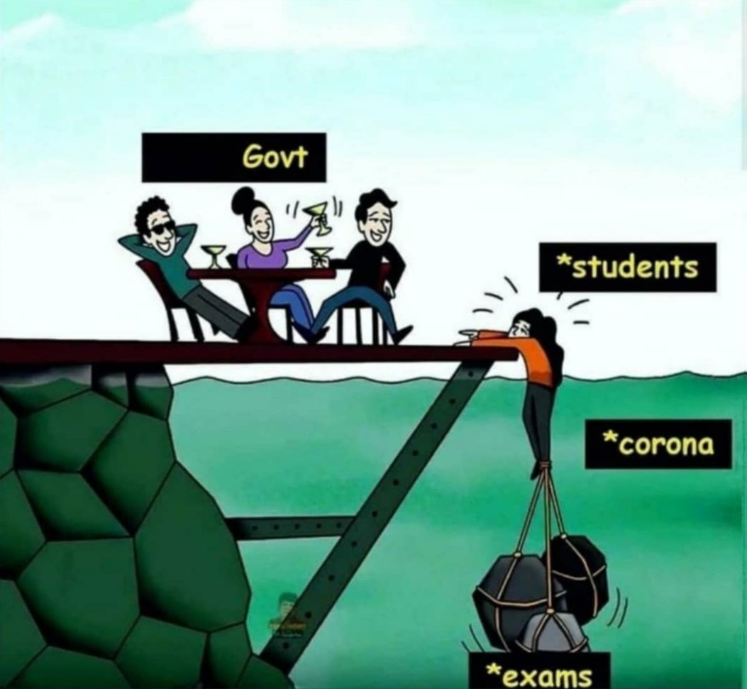 parasprince111's tweet photo. Dear @bhupro , we would love to know about the evaluation method you used to put different values to lives of different students . How is final year students more immune to Covid and others are not ? It's funny but not so funny .
#NoBHUExamInCovid
@bhupro @DrRPNishank https://t.co/6yZdnDEBGp