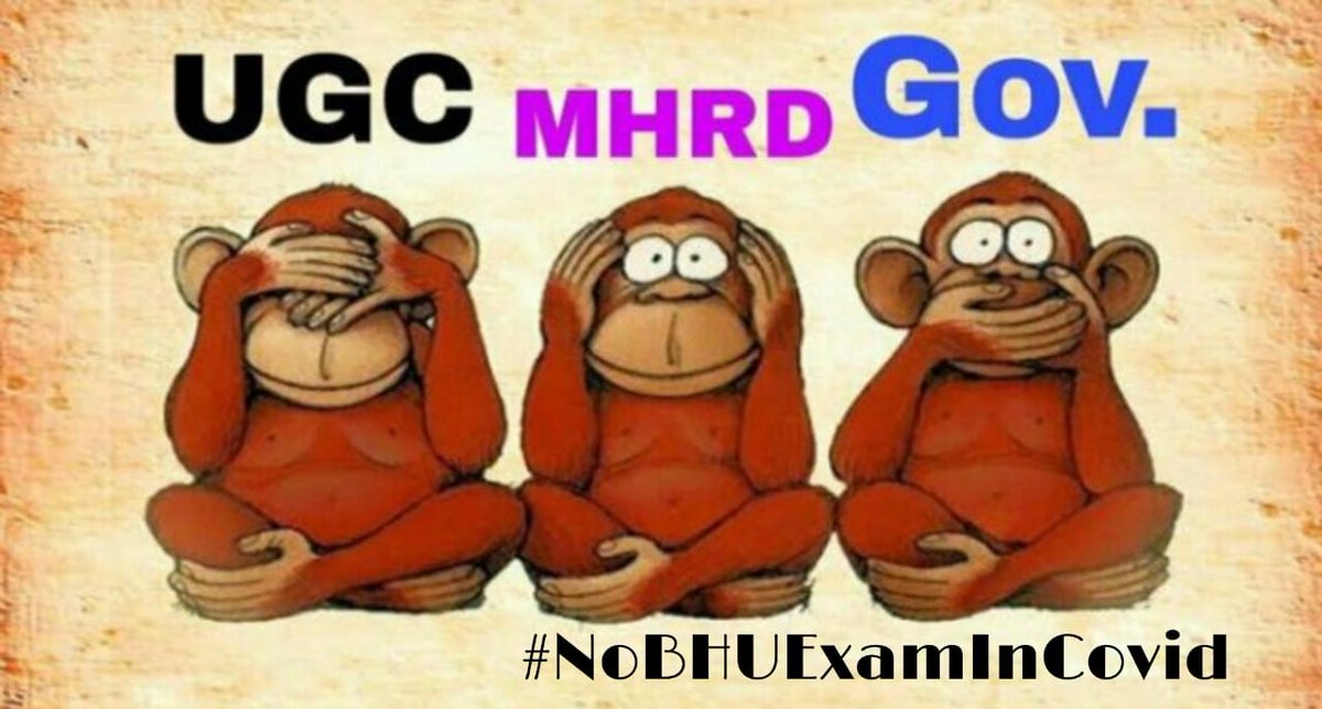Arshita04721356's tweet photo. It seems like we are from another planet that's why despite of this much tweet our government is not listening and not even responding.
#NoBHUExamInCovid 
#UGC 
#RPNishank https://t.co/lhs462qJVe