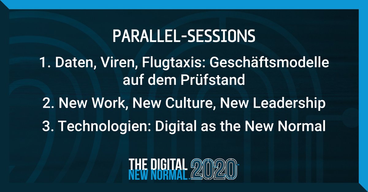 CyberForum's tweet photo. #digitalnewnormal | Das Programm 📜
Welche Parallel-Session findet ihr besonders spannend 1, 2 oder 3?
🎫Hier findet ihr das vollständige Programm und denk Link zur Anmeldung: https://t.co/kMNkF08dY1 https://t.co/C4dNttTzlg