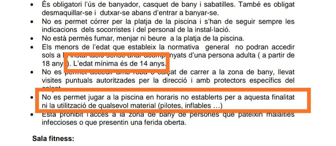 lletipilotes's tweet photo. @selartemi @jmarcar00 @324cat -Edat mínima 14 anys.
-Pilotes, inflables diumenges permesos.
😊 https://t.co/72fs8mLYcf