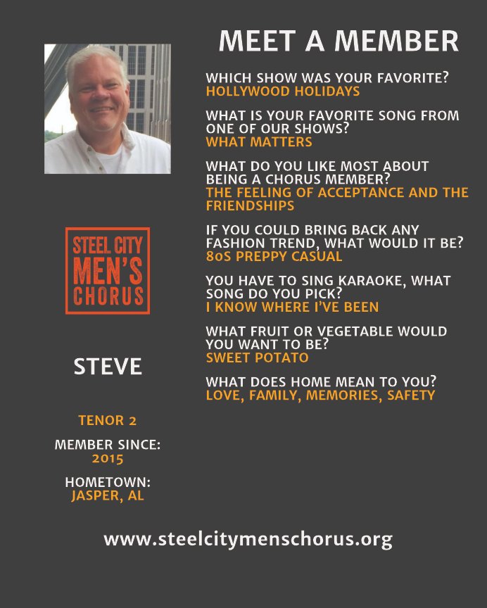 SteelCityMen's tweet photo. MEET STEVE! https://t.co/zKNVkL5Y9d