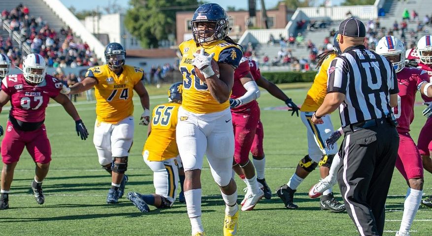 SamHerderFCS's tweet photo. 2020 #FCS Jersey Countdown: 30 -- The Best Player Who Wears No. 30 Is @NCATFootball's Jah-Maine Martin (@dcmaine30)
Here's why: https://t.co/FZuwxxgGcM
The countdown: https://t.co/IRQMQFuTuU https://t.co/K0Gtl4rk0k