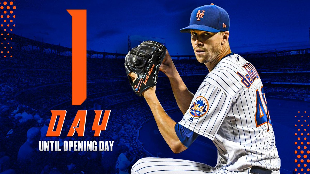 Mets's tweet photo. We’ve waited. And waited. And waited.
 
You know what tomorrow is. #OpeningDay #LGM https://t.co/YFMThn9aIU