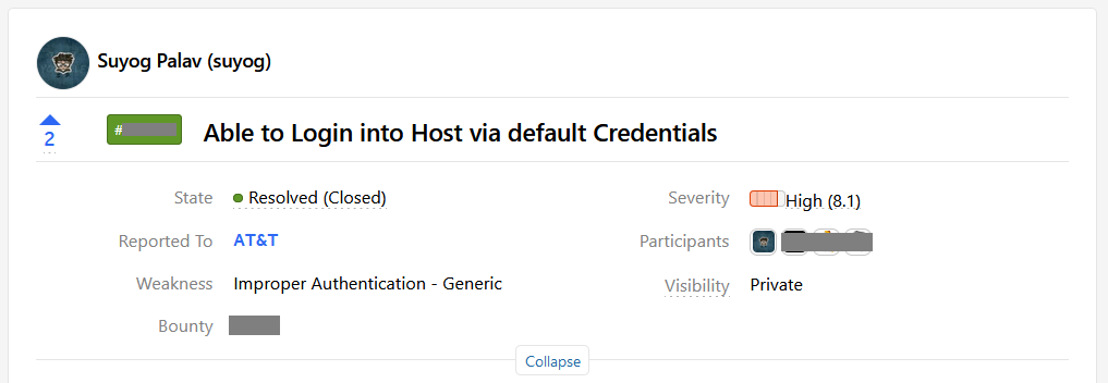 5uyog's tweet photo. Yay, I was awarded a $ 😊 bounty on @Hacker0x01! https://t.co/ABsvASaLe9 #TogetherWeHitHarder

accessing BIG-IP portal with default creds. 😅 #High https://t.co/yiXxFxtlXO
