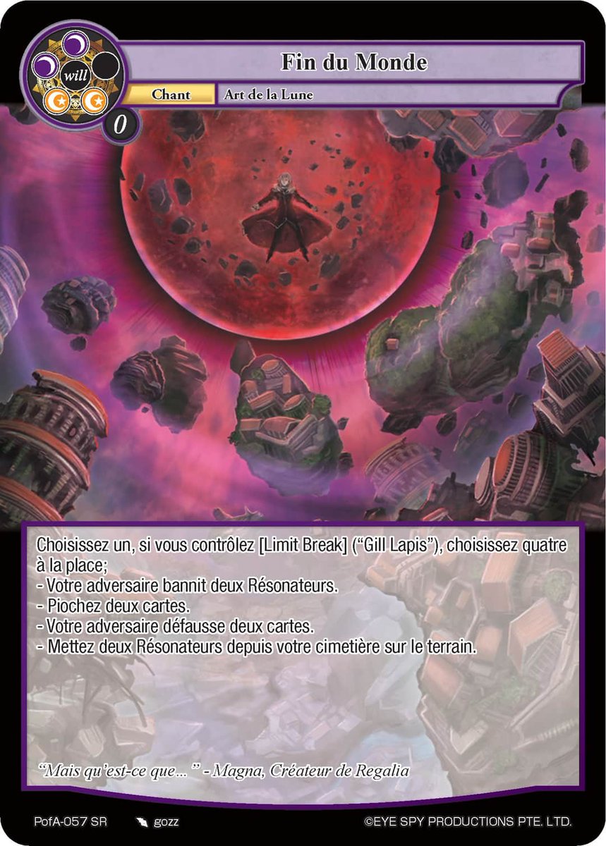 JetsetSensei's tweet photo. Gill au sommet de ça puissance !
#fow #fowtcg #spoiler #tcg #AliceOrigin https://t.co/LnMc5R67YX