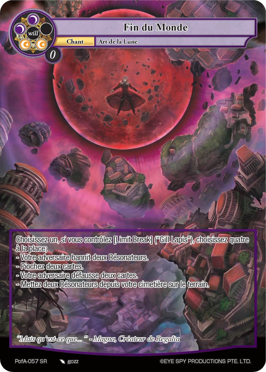 JetsetSensei's tweet photo. Gill au sommet de ça puissance !
#fow #fowtcg #spoiler #tcg #AliceOrigin https://t.co/LnMc5R67YX