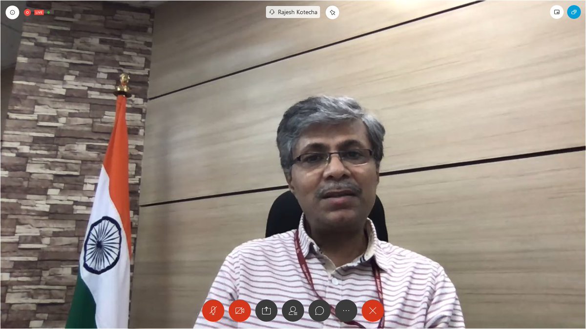 indfoundation's tweet photo. Glimpses from today's India Foundation Web Dialogue addressed by Shri Vaidya Rajesh Kotecha (@secymoayush), Secretary, Ministry of AYUSH (@moayush), Govt of India. #IFwebDialogue https://t.co/BGRxxHQUXv