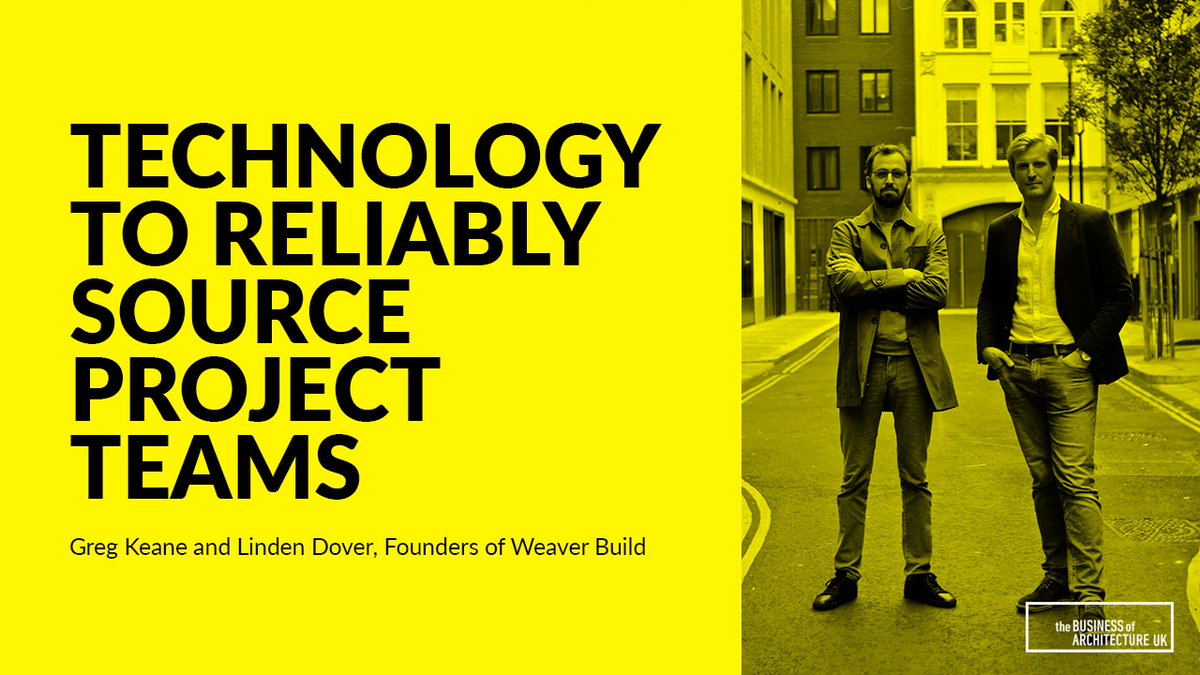 Weaver (@weaver_build) on Twitter photo Listen to our co-founders on <a href="/BusinessOArchUK/">Business of Architecture UK</a> podcast!
With host <a href="/RionWillard/">Rion Willard</a> they discuss the many the obstacles of the traditional tendering process, how Weaver came about and our mission to help architects build stronger construction teams.
ow.ly/JIzt50AG6Wy Listen to our co-founders on <a href="/BusinessOArchUK/">Business of Architecture UK</a> podcast!
With host <a href="/RionWillard/">Rion Willard</a> they discuss the many the obstacles of the traditional tendering process, how Weaver came about and our mission to help architects build stronger construction teams.
ow.ly/JIzt50AG6Wy
