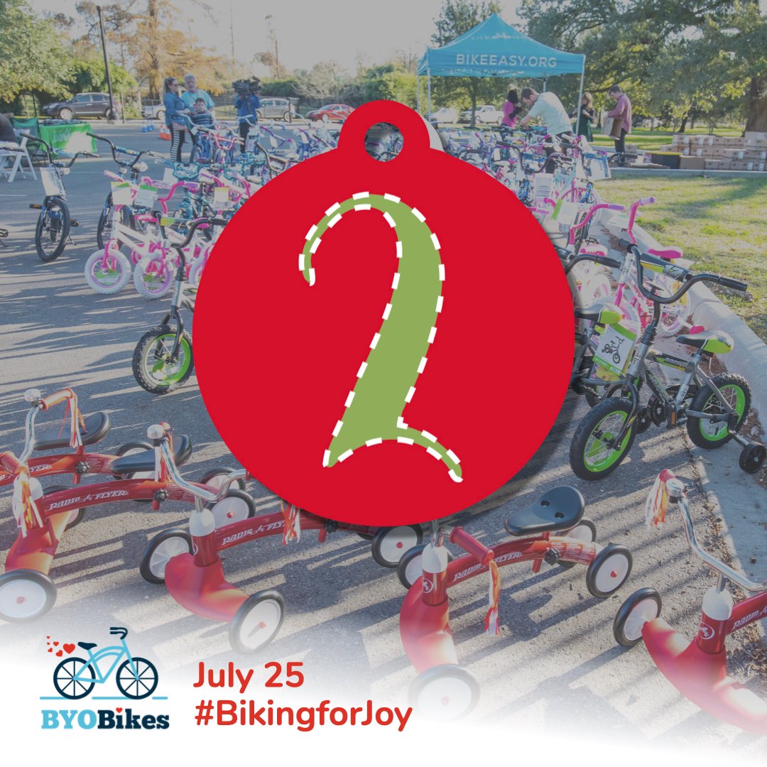 2 days to go! Invite your friends on a bike ride to make a difference! We can't all gather together, but we'll ride together in spirit.

#BikingforJoy | Christmas in July Bike Ride
🤲 Donate Now: bit.ly/2Ot6BTu
🗓 Event page: bit.ly/3gmoO0U