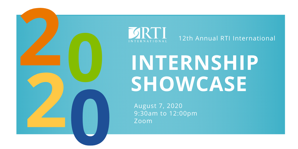 RTI_Intl's tweet photo. Our interns receive mentored learning experiences that allow them to meaningfully contribute to our mission by turning their skills from academic coursework into practice.
Join us August 7th at 9:30am ET to celebrate our 12th Annual Internship Showcase!
https://t.co/UQeE4tXPwP https://t.co/mHj75Pafa2