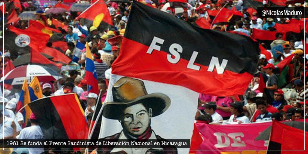 Saludos al pueblo nicaragüense que celebra 59 años de la fundación heroica del Frente Sandinista de Liberación Nacional. Organización que ha llevado en alto durante décadas los ideales de resistencia y lucha por la dignidad del pueblo de Augusto C. Sandino. ¡Viva Nicaragua Libre!