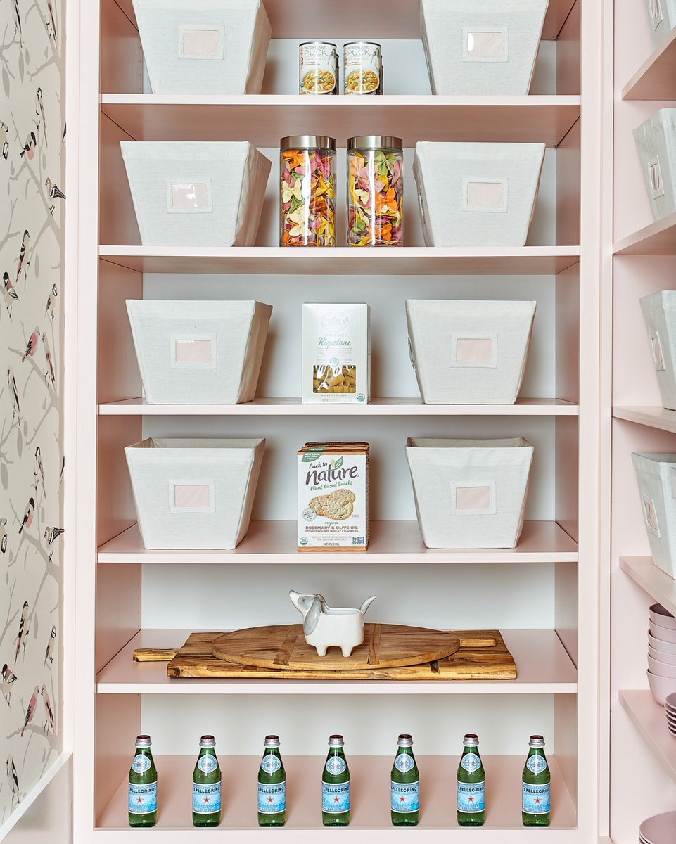 SRNCottage's tweet photo. So many beautiful, feminine touches in the Southern Living Showcase Home like these blush painted cabinets &amp; wallpaper in the hidden pantry. Who's inspired to transform their pantry now?  ⠀⠀⠀⠀⠀⠀
@StarrMiller design 
📸@_dpphoto_ 
⠀ https://t.co/PFoJMEWgjb