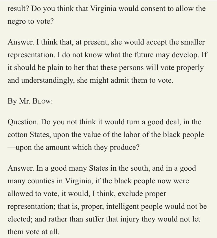 It’s pretty clear Lee would rather have less representation for Virginia than to have black Virginians vote.
