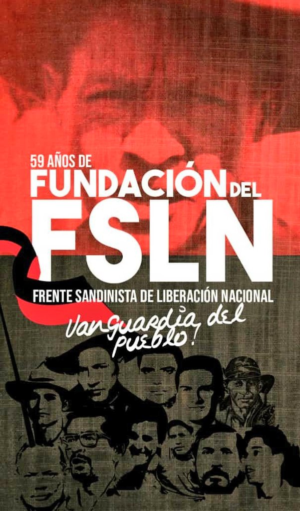 RafaPortobanco's tweet photo. El 23 de julio de 1961, hace 59 años, el Coronel Santos López, Carlos Fonseca Amador, Silvio Mayorga, Faustino Ruiz, Jorge Navarro, Francisco Buitrago, José Benito Escobar, Tomás Borge, Germán Pomares Ordóñez y Rigoberto Cruz “Pablo Úbeda” fundaron el FSLN
#UNIDOSENVICTORIAS https://t.co/mWQvuClBdt