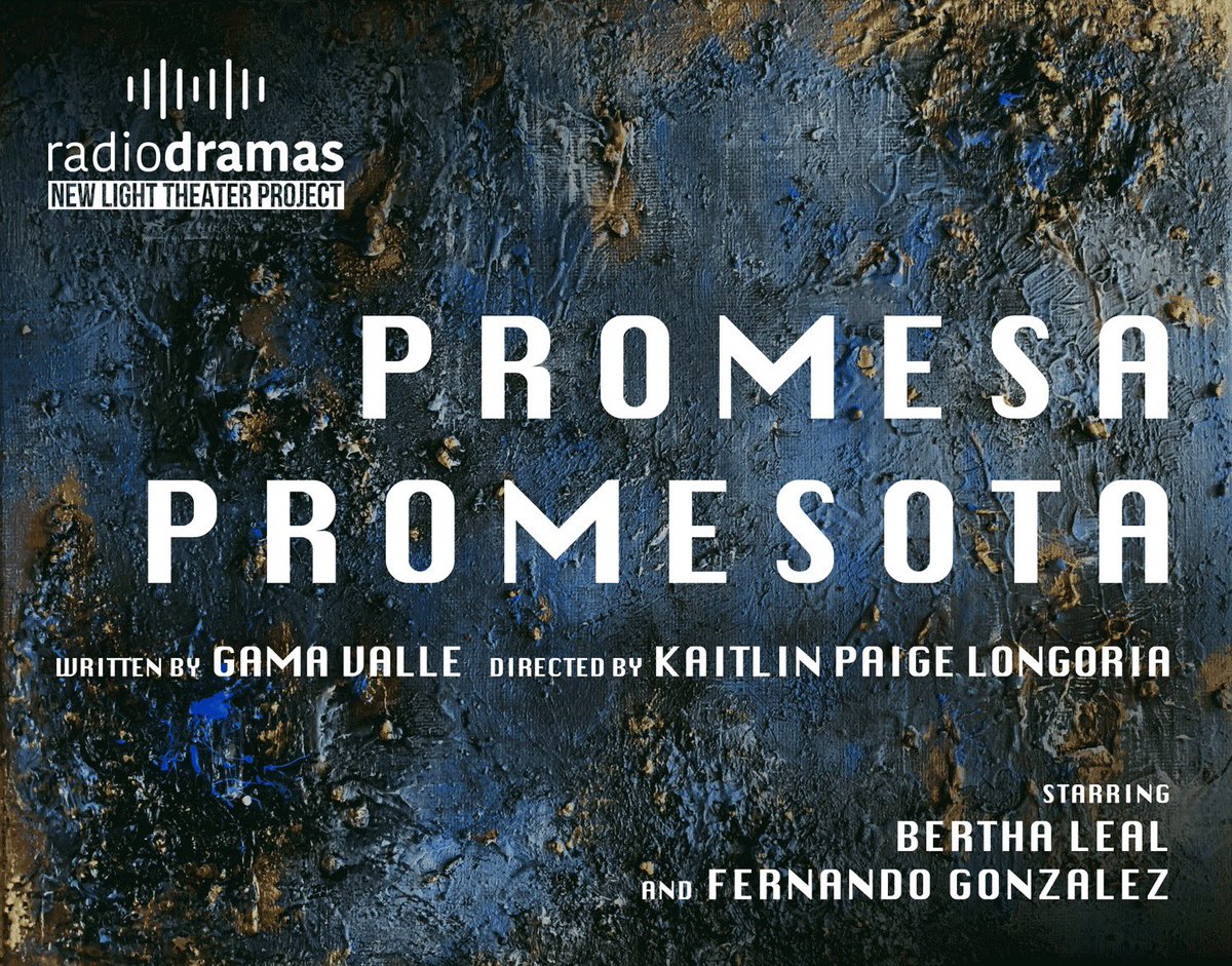 NewLightTheater's tweet photo. We are thrilled to announce our very first radio drama: Promesa Promesota by @gamavalle with direction by @kaitlin_paige_. Details coming soon! 

Art by @kaitlin_paige_ 
Logo Design by @CodyButcher https://t.co/KFpoB3uEPE