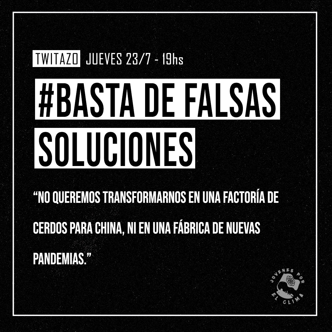 jovenesclimarg's tweet photo. HOY A LAS 19 HS

TODOS CON EL HASHTAG #BastaDeFalsasSoluciones https://t.co/6ar2pwmttW