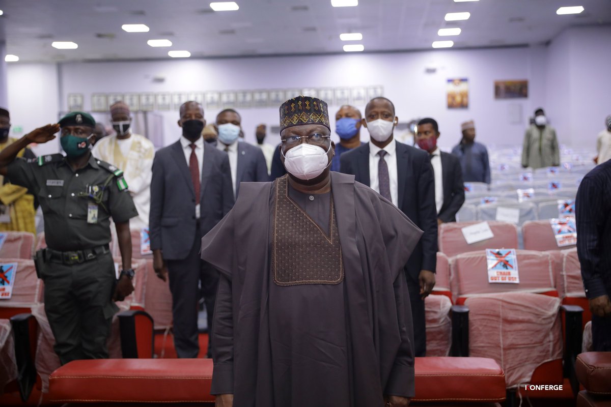 Sen_SadiqUmar's tweet photo. In attendance is the Distinguished Senate President @SPNigeria @DrAhmadLawan and Minister of Information @LaiMohammed1 

@NGRSenate @nassnigeria 
#HowIBecameASenatorIn30Days https://t.co/n0FeUlusq9