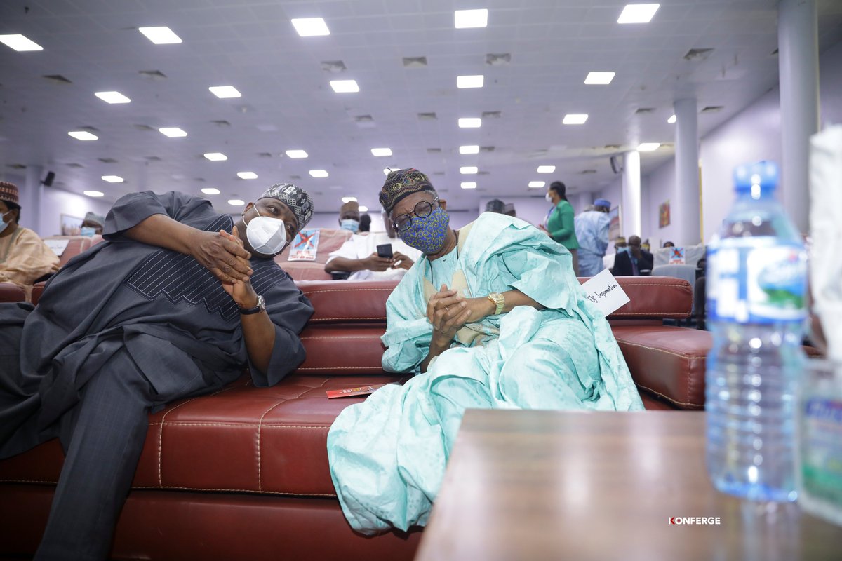Sen_SadiqUmar's tweet photo. In attendance is the Distinguished Senate President @SPNigeria @DrAhmadLawan and Minister of Information @LaiMohammed1 

@NGRSenate @nassnigeria 
#HowIBecameASenatorIn30Days https://t.co/n0FeUlusq9
