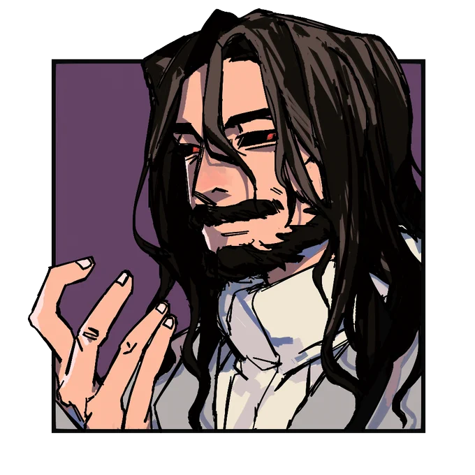 I proudly present Hastur-sama in Human ver. 
 Icon donate drew by Kook and Kins 

 They're so good at drawing Ojisan ? 
