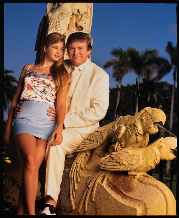 Dzine's tweet photo. @HRHPrincessPR @abigailmarone Quote from @realDonaldTrump - “ Donald

“Is it wrong to be more sexually attracted to your own daughter than your wife?” https://t.co/gjUZJVgSbh