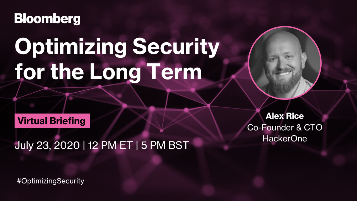 Hacker0x01's tweet photo. Join @Hacker0x01 CTO @senorarroz LIVE on @BloombergLive talking #OptimizingSecurity and securing the remote workforce for the long term: https://t.co/hUXF0LdDSi https://t.co/L4zEL6pfcx