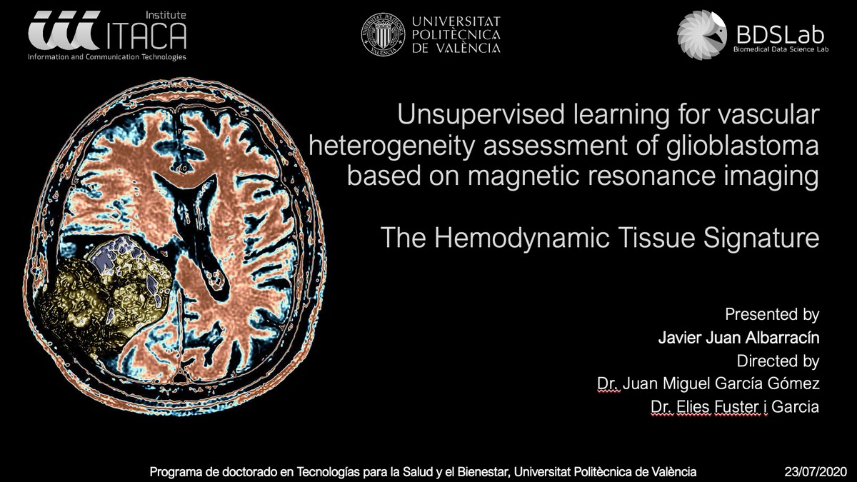 efusterg's tweet photo. A day to celebrate!!! Today @Javier_Juan, has successfully defended his PhD thesis on vascular habitats in #glioblastoma by #MRI perfusion. I am very proud to have codirected this thesis and to continue collaborating together on many projects from @Oslounivsykehus. #gliohab. https://t.co/TMVedz0QHV