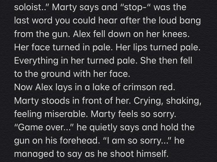 marisatiny's tweet photo. π - 19 #HelpAlexaAu π
TW // BLOOD, GUN, SUICIDE
δΉεε αΆ δΉεε αΆ, δΉδΈ¨γεεδΉδΈγππ https://t.co/MkgI1u8nxP