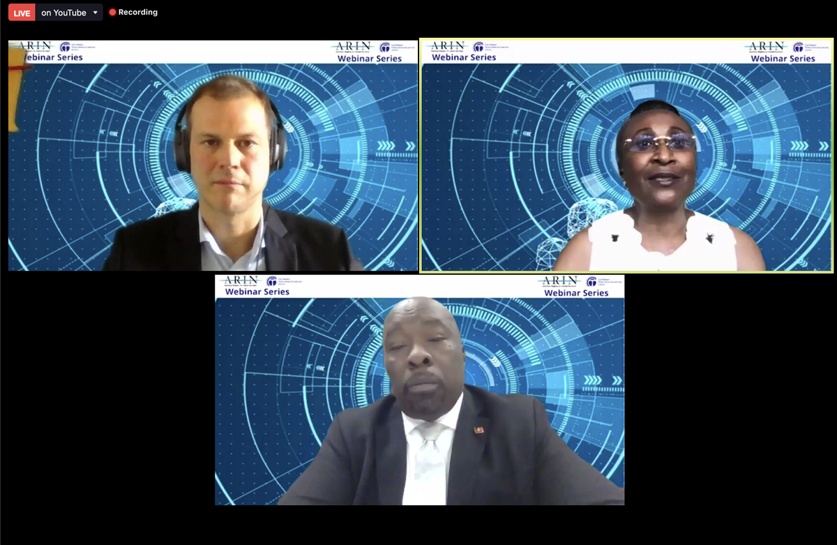 Join the discussion with The Hon. Melford Walter Fitzgerald Nicholas, M. Nadia Vincent and Frédéric Bourassa

us02web.zoom.us/webinar/regist…

#ARINCTUWEBINAR #DigitalTransformation #DigitalCaribbean #21CenturyGov

<a href="/TeamARIN/">ARIN</a> <a href="/TheCtunion/">CTU</a> <a href="/CaribNOG/">CaribNOG</a> <a href="/oecscommission/">OECS Commission</a> <a href="/lacnic/">lacnic</a> <a href="/ICANN/">ICANN</a> <a href="/PCHglobal/">PCH</a>